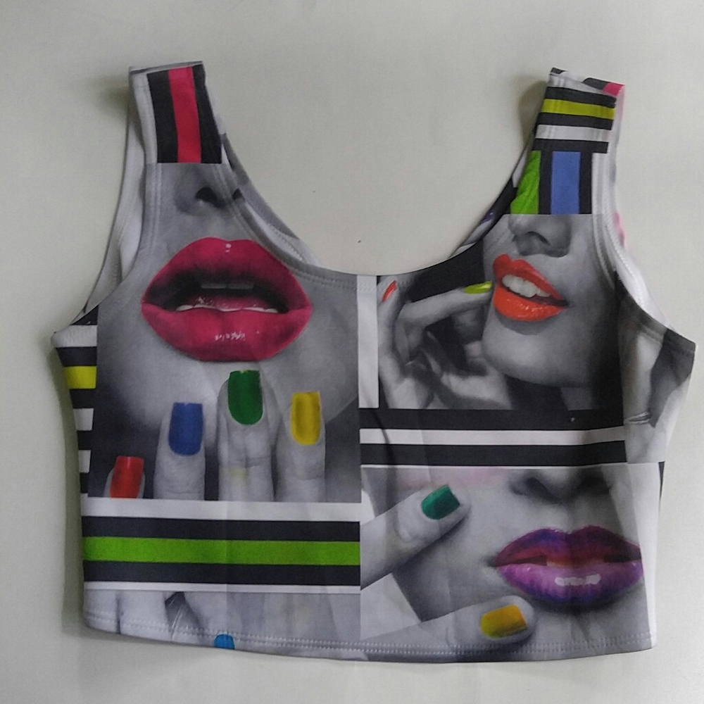 Painted Nails Crop Top--Cute!!